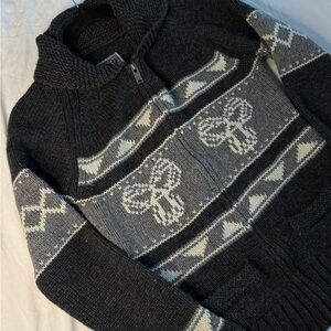 TNA 100% Lambs Wool Full Zip Knit